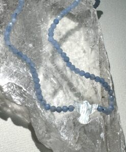 Colar de Calcedônia - Espírito Santo - facetada 2,5 mm