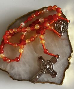 Terço Sardônica - COLEÇÃO PEDRAS DE SANTA HILDEGARDA