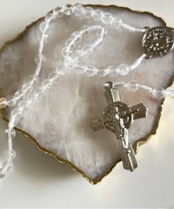 Terço Quartzo Rocha - COLEÇÃO PEDRAS DE SANTA HILDEGARDA