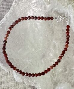 Pulseira Jaspe Vermelha facetada