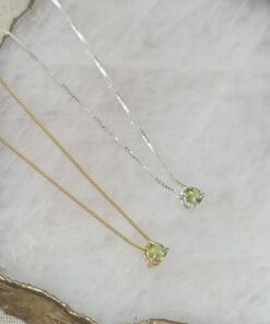 Colar Ponto de Luz - Peridoto