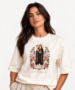 T-Shirt Santa Hildegarda - Off White