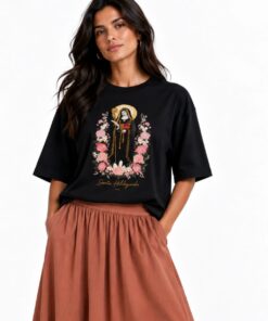 T-Shirt Santa Hildegarda - Preta